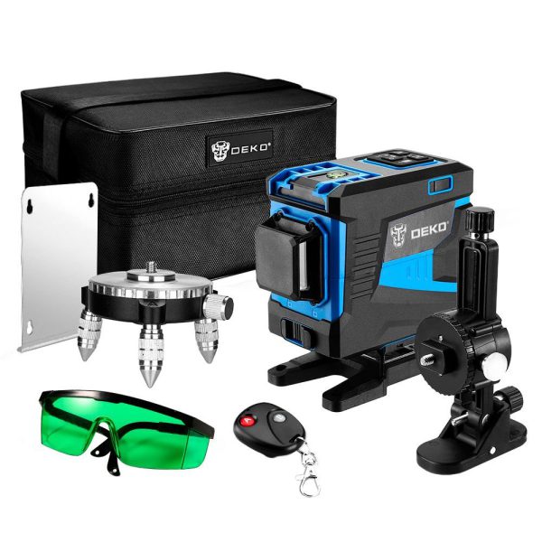 Nível a Laser 12 Linhas Verdes 20m DEKO-DKLL12PS1