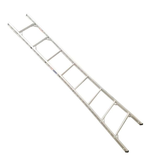 Escada em Alumínio com Encosto Tipo Convergente 8 Degraus 240cm REAL ESCADAS-134