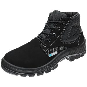 Botina de Segurança Nobuck Preto com Cadarço n43 CA 45611 50B26-CB-BP MARLUVAS-700457-43