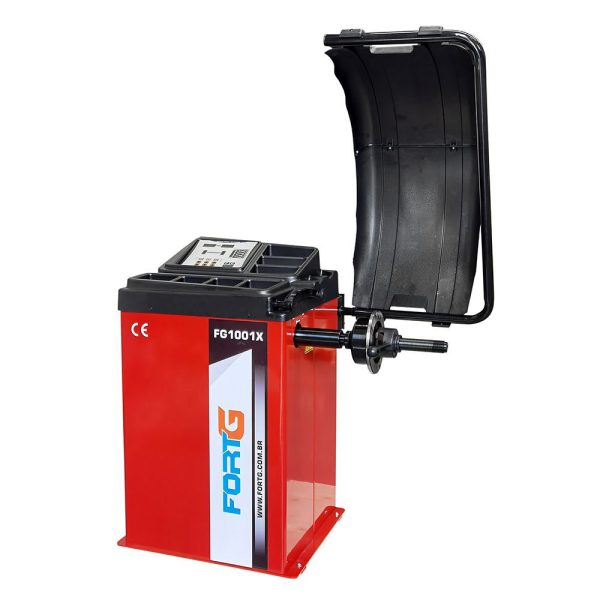 Balanceadora de Rodas 370W Aro 10-24Pol. 220V Monofásica Vermelha FORTGPRO-FG1001X220