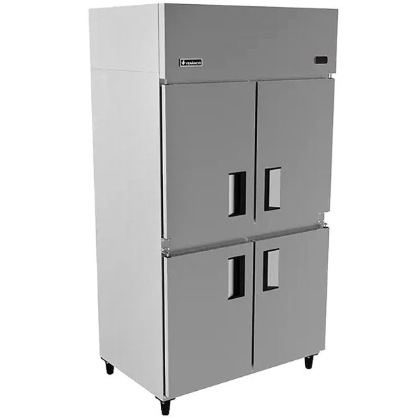 Refrigerador Vertical em Inox 430 4 Portas 220V Porta Sólida com Pé Fixo VCFRV4P VENANCIO-32867