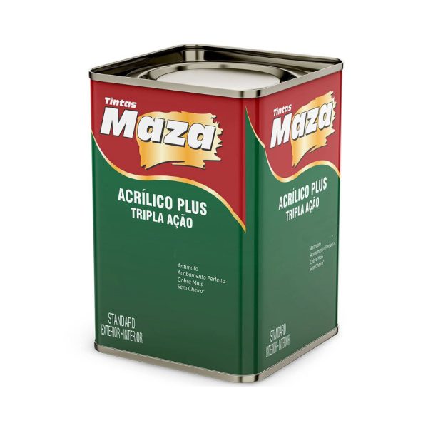 Tinta Acrílica Plus Cinza Lunar Fosco 18L MAZA-17065
