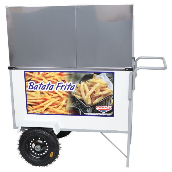 Carrinho de Batata Frita BL40P/T com Rodas e Toldo CEFAZ-BL40P/T