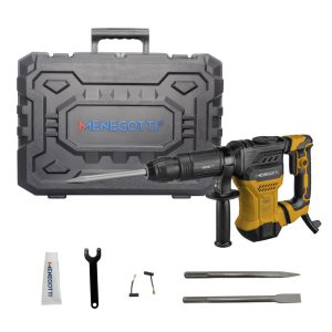Martelo Rompedor SDS Max 1300W 220V 15J 6kg MMR1300 com Acessórios e Maleta MENEGOTTI-40870108