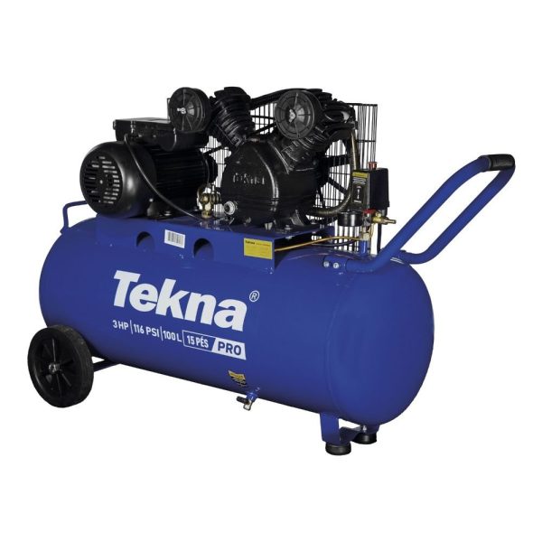 Compressor de Ar 15 Pés 100L 3HP 220V TEKNA-1011105