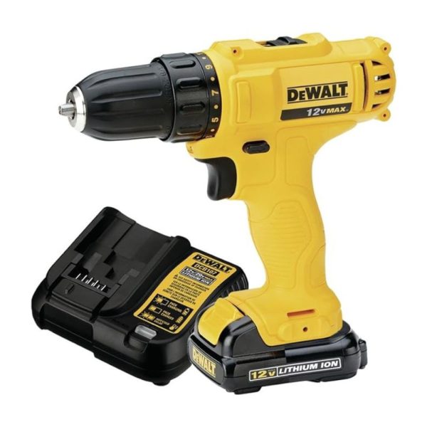 Parafusadeira e Furadeira 3/8 Pol. 12V Max com Bateria 1,3Ah e Carregador Bivolt DEWALT-DCD700LC1-B2