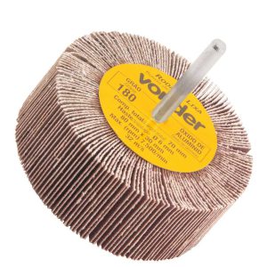 Roda de Lixa com Haste 80mm x 30mm Grão 180 VONDER-1271802180