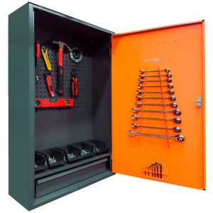 Armário para Ferramentas de Parede Laranja/Cinza PRESTO-40000