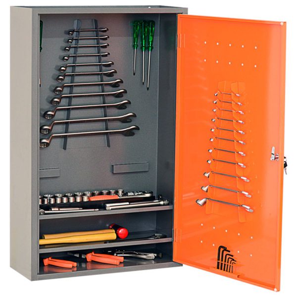 Armário para Ferramentas de Parede Laranja Basic PRESTO-40001
