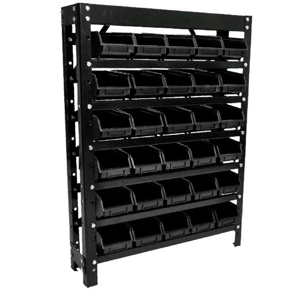 Estante Gaveteiros Black com 30 Caixas Alta Preta Nº3 EP30/3 SONELMA-EP-30/3-A-PR