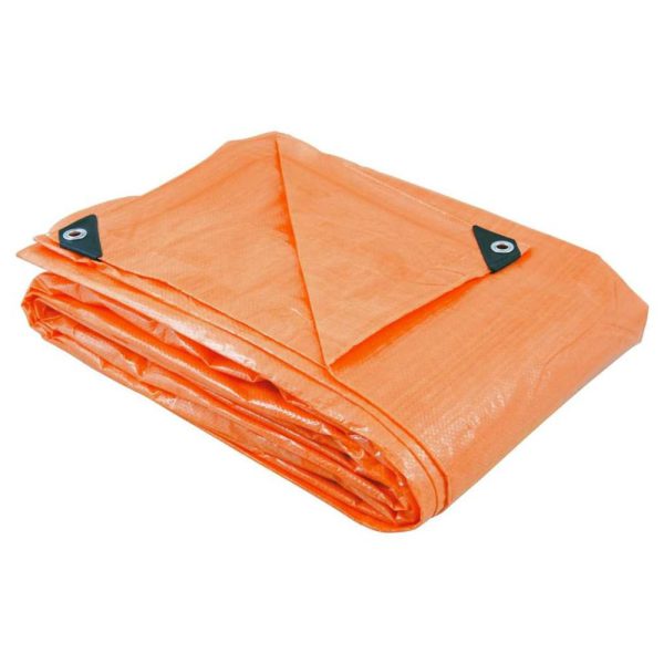 Lona de Polietileno 100 Micra Laranja 4 x 4 Metros NOVE 54-6168044000