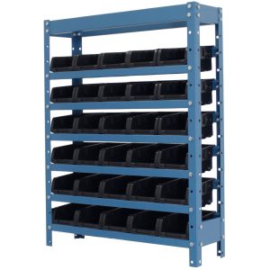 Estante Porta Componentes com 30 Caixas Pretas Nr. 3 NOCRAM-NE303P