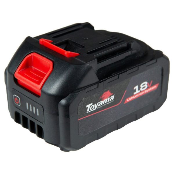 Bateria para Ferramentas Elétricas 4Ah 18V com Indicador de Carga TOYAMA-1990-009