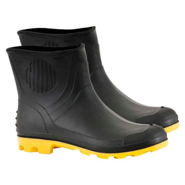 Bota De Pvc Preta E Amarela Cano 3/4 Com Forro 40 VONDER-7073000040