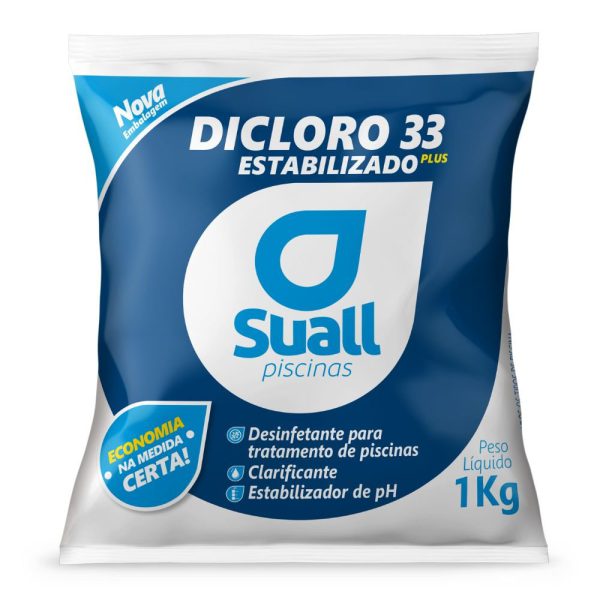 Saco Cloro Granulado Estabilizado 1Kg SUALL PISCINAS-CCDGEFD20