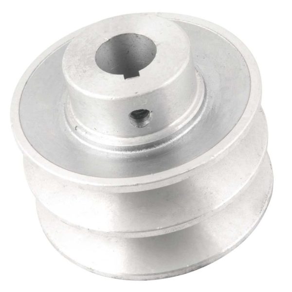 Polia de Alumínio 2 Canais Perfil B 80mm com Furo de 3/4 Pol. VONDER-6677334080