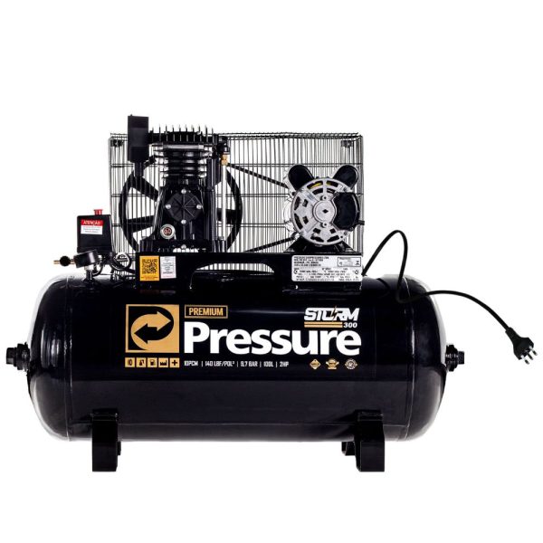 Compressor de Ar Storm 300 Premium 10 Pés 100L 2HP 127V PRESSURE-8975703122