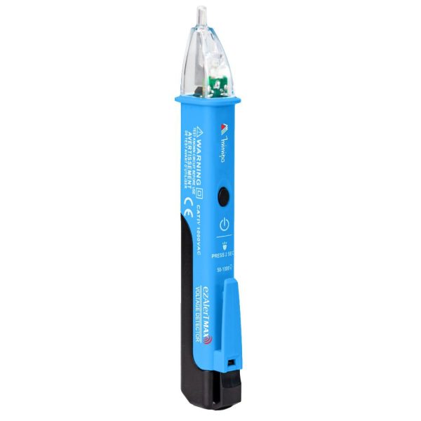 Detector de Tensão AC 50 a 1000V CAT IV com Lanterna MINIPA-EZALERTMAX