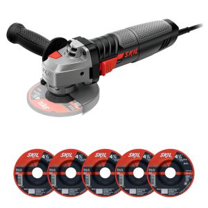 Esmerilhadeira Angular 9004 4.1/2 Pol. 830W 127V com 5 Discos SKIL-F0129004AS-000