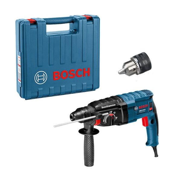 Martelete Perfurador Rompedor GBH 2-24 D 820W 220V com Mandril e Maleta BOSCH-06112A02D3-000