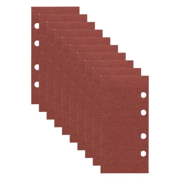 Folha de Lixa 93 x 186 mm Grão 120 para Lixadeira Oscilante com 10 Unidades BOSCH-2608605306