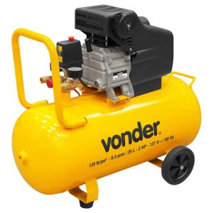 Motocompressor de Ar MCV 25 com Rodas 8,0 Pés 25L 2HP 220V VONDER-6828025220