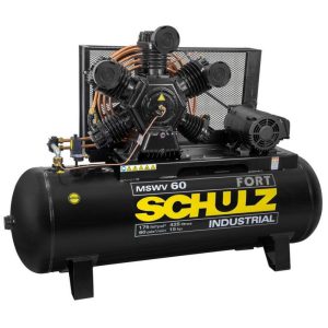 Compressor de Ar 60 Pés 15HP 425L com Motor Aberto 220/380V – Trifásico SCHULZ-MSWV60/425MTA