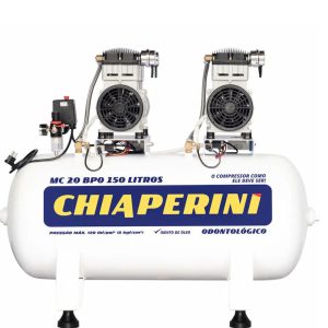 Motocompressor Odontológico 20 Pés 150L Isento de Óleo 220V CHIAPERINI-21235