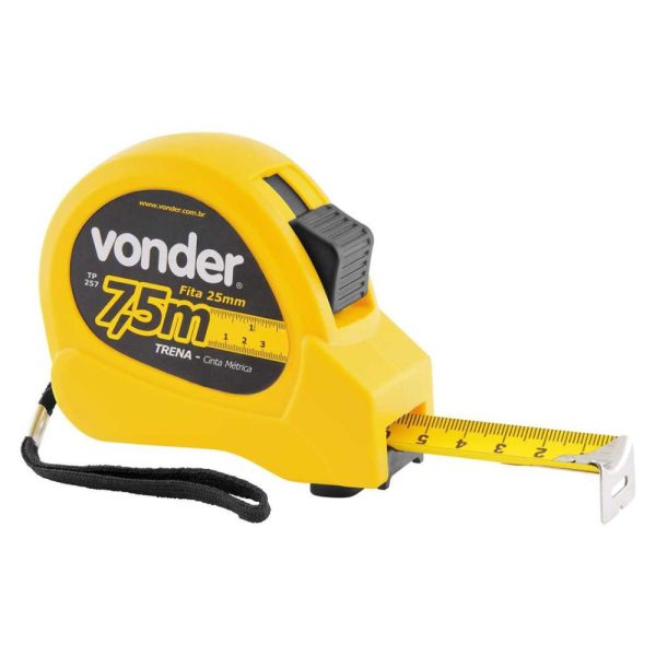 Trena Curta De Aço 7,5 m X 25 mm VONDER-3868770075
