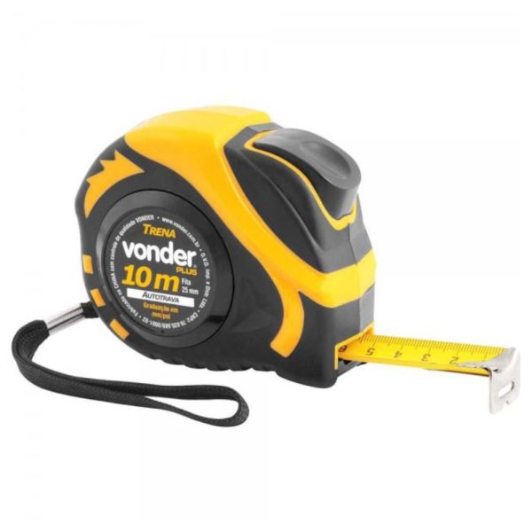 Trena Curta De Aço Autotrava 10 m X 25 mm VONDER-3868110110