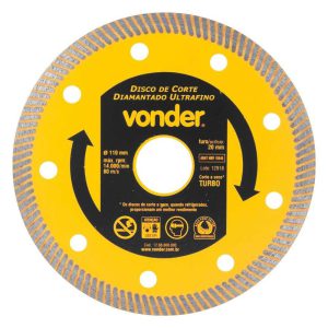 Disco de Corte Diamantado 110 mm para Porcelanato Ultrafino VONDER-1268808000