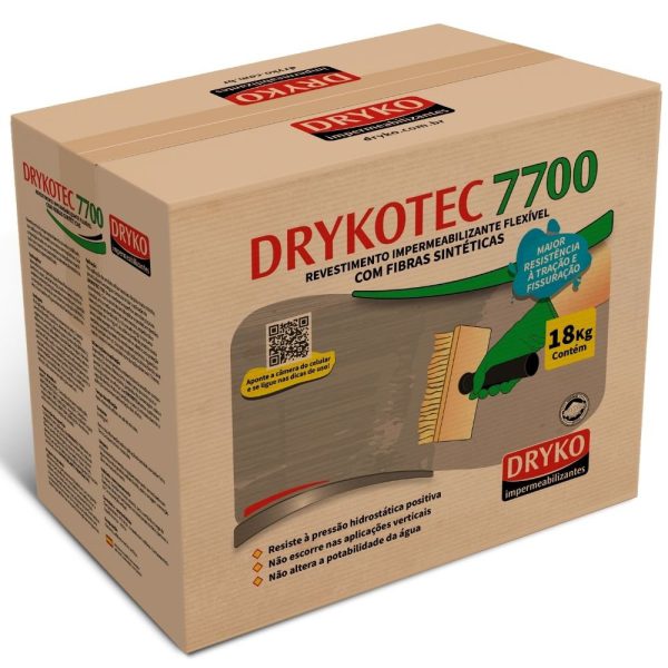Revestimento Argamassa Polimérica para impermeabilização 18 Kg DRYKO-TECFIBRA