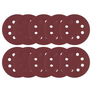 Disco de lixa 125 mm, grão 240, embalagem com 10 peças, VONDER-1281125240