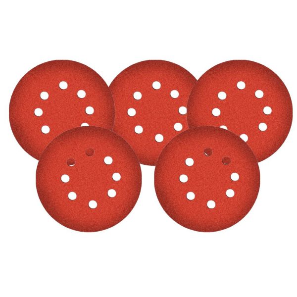 5 Discos de Lixa Pluma A219 127mm Grão 180 para Roto-Orbitais MAKITA-A-92140-5