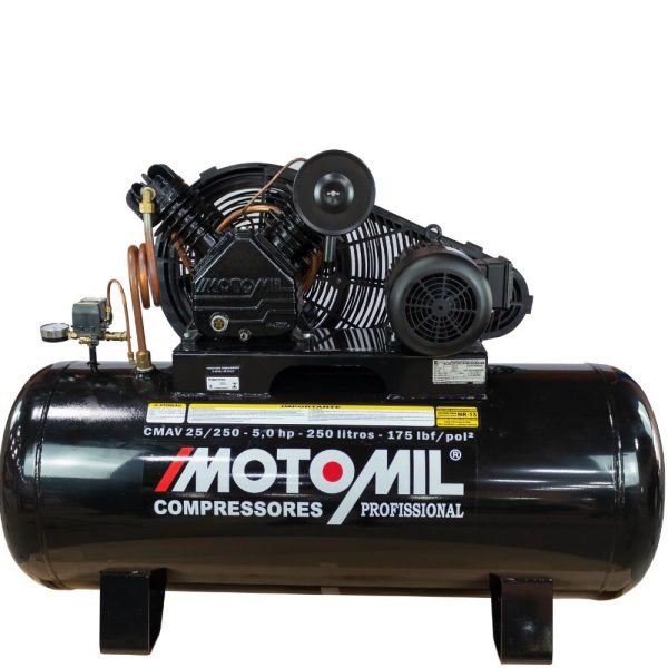 Compressor de Ar 20 Pés 250 Litros 175LBS IP21 Trifásico 220/380V MOTOMIL-221959
