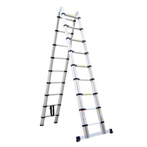 Escada Telescópica Dupla 150Kg 18 Degraus 5,6 Metros CONTHEY-N2300016