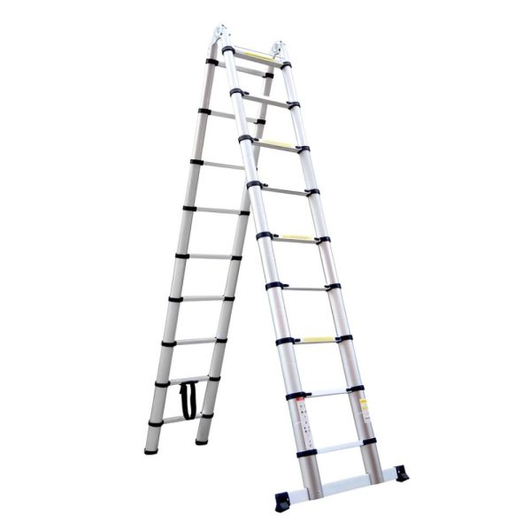 Escada Telescópica Dupla 150Kg 18 Degraus 5,6 Metros CONTHEY-N2300016