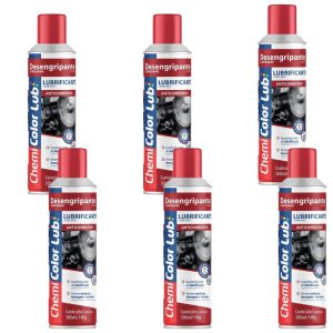Kit 6 Desengripante Lubrificação e Proteção 300mL 140g CHEMICOLOR-K8703