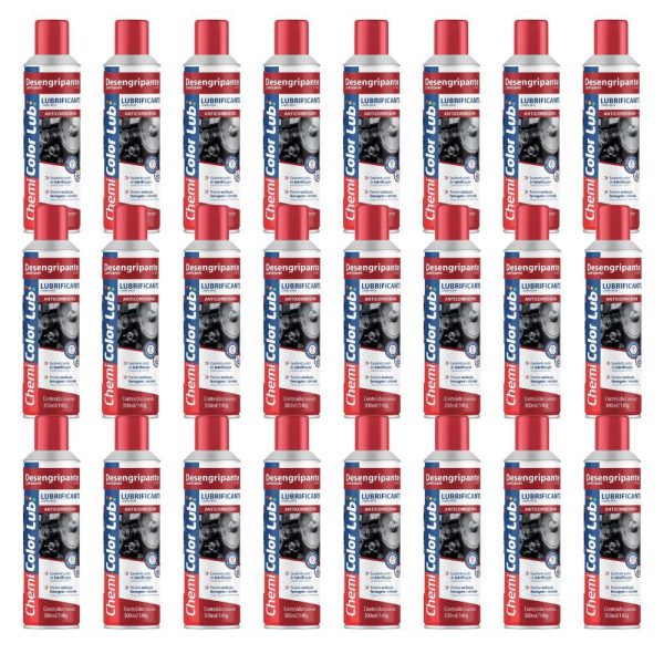 Kit 24 Desengripantes Lubrificação e Proteção 300mL 140g CHEMICOLOR-K8705