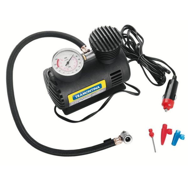 Mini Compressor de Ar Portátil 300PSI 50W 12V TRAMONTINA-42330001