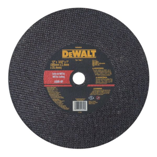 Disco de Corte Metal 12 Pol. DEWALT-DW44620