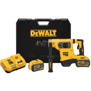 Martelo Perfurador Rompedor SDS Max 40mm 6,1J 60V FlexVolt Brushless com 2 Baterias 9,0Ah Carregador 220V Rápido e Maleta DEWALT-DCH481X2