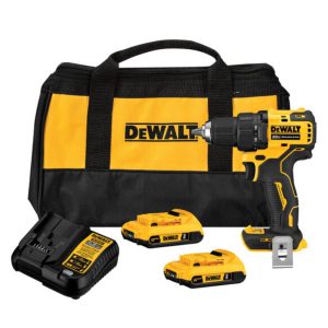 Parafuradeira/Furadeira Impacto 1/2 Pol. 13mm 20V Max Li-Ion Brushless 2 VVR + 2 Baterias 2Ah com Carreg. Bivolt e Bolsa DEWALT-DCD709D2-BR