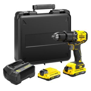 Parafusadeira/Furadeira de Impacto 1/2 Pol. 20V Max Brushless com 2 Baterias/Carregador e Maleta STANLEY-SBD715D2K-BR