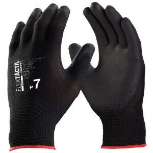 Luva de Segurança Flextáctil Preta em Nylon Tamanho G DANNY-DA12100V