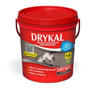 Aditivo Plastificante para Argamassa 3,6 Litros Drykal DRYKO-KALGAL