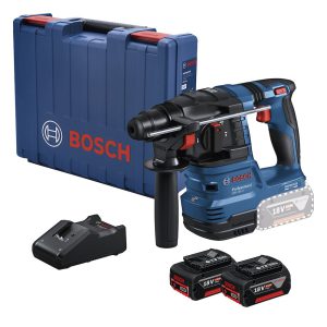 Martelete Perfurador Rompedor SDS Plus 1,9 18V Brushless com 2 Baterias 4,0Ah Carregador e Maleta GBH 185-LI BOSCH-06119240E1-000