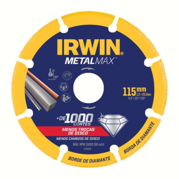 Disco de Corte Diamantado MetalMax 9 Pol. IRWIN-1998847