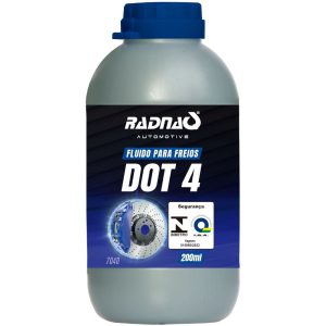 Fluido para Freios DOT4 200ml RADNAQ-RQ7040-01A