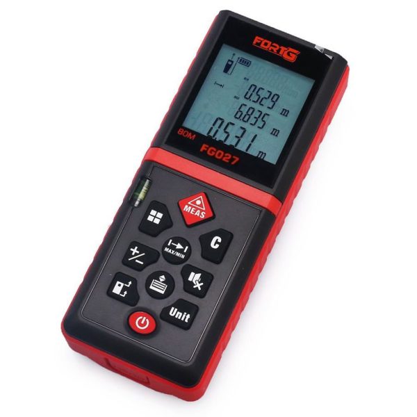 Medidor de Distância Trena Laser 80 metros Profissional com Calculo de Área FORTGPRO-FG027
